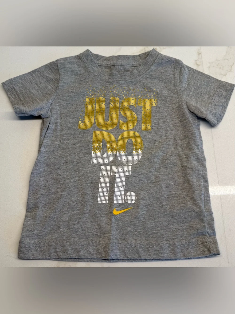 Nike Toddler Outfit Bundle Gray Just Do It Tee + 2 Athletic Shorts 18M/2T
